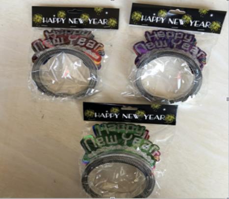 קשת H N Y מבריקה מיקס צבעים / מארז 6 יח שנה חדשה