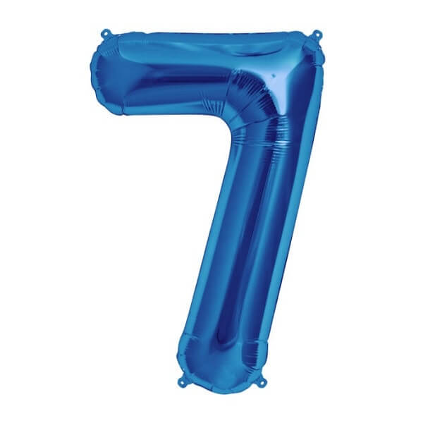 בלון 34" מספר 7 כחול