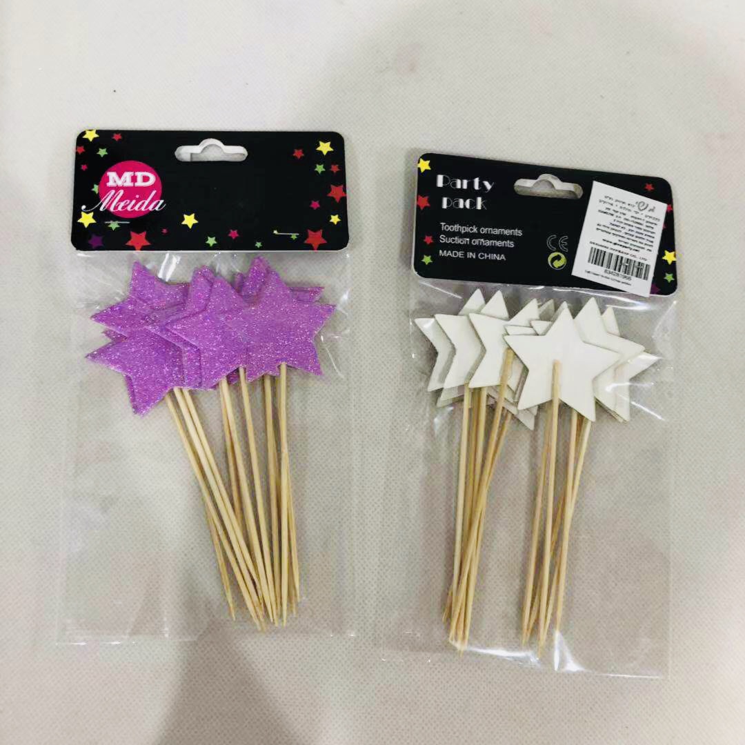 קיסמים כוכב ורוד מארז 12 יח
