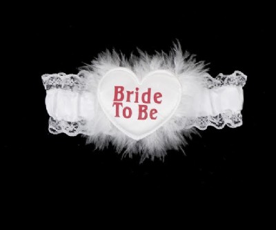 בירית לבנה BRIDE TO BE כיתוב ורוד