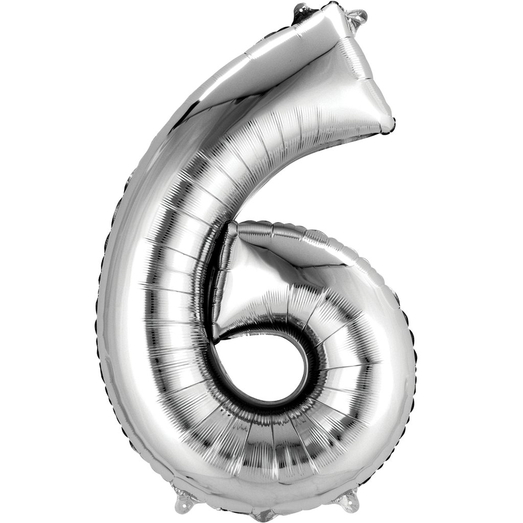בלון מיילר 14" לניפוח עצמי כסף 6