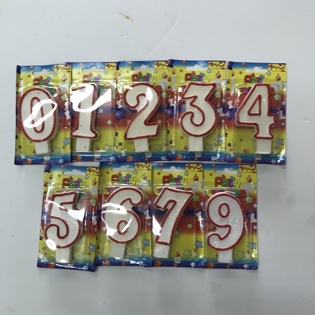 נר מספר גדול 0-9