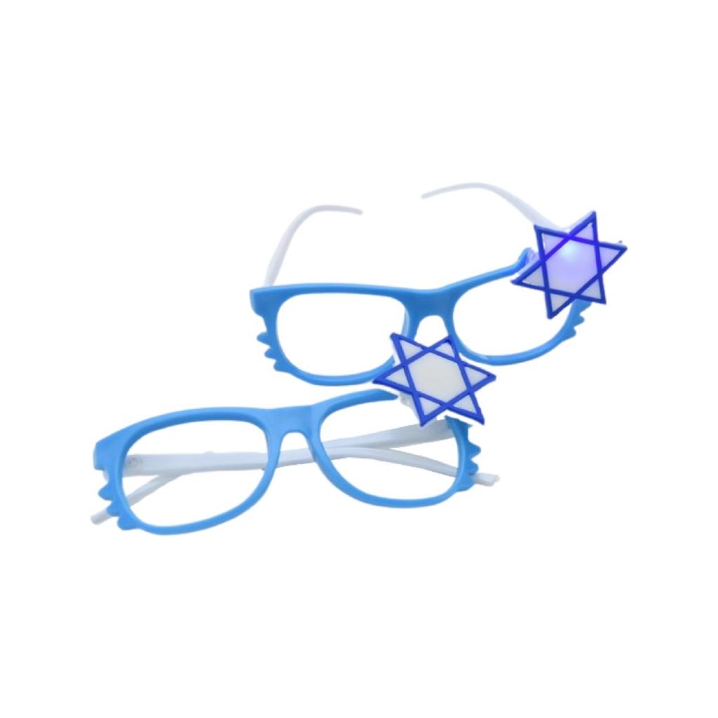 א עצמאות - משקף קיטי דגל ישראל עם אור / מארז 12 יח