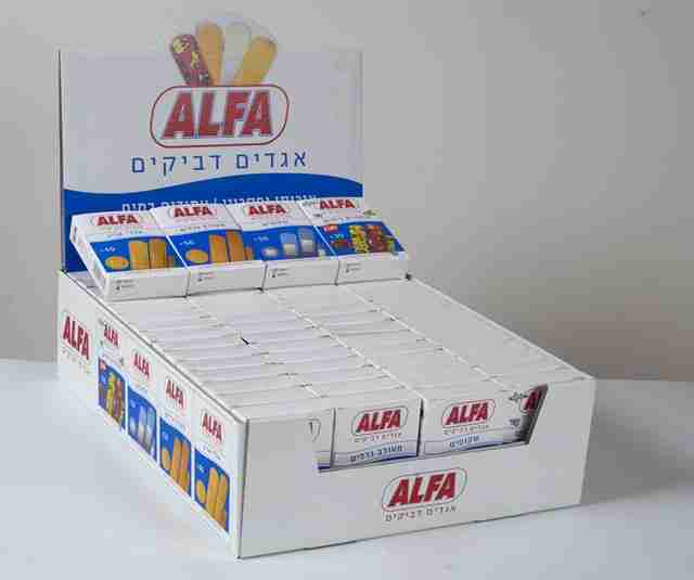 פלסטרים אלפא מעורב גדלים 50 יח