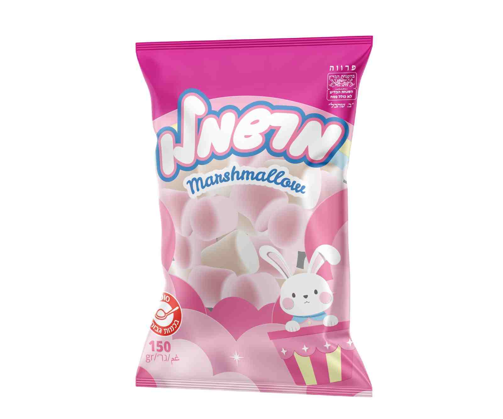 מרשמלו ורוד לבן 150 גרם
