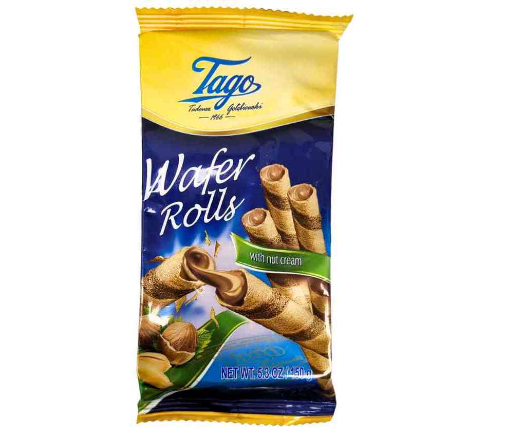 גליליות אגוזי לוז טאגו 150 גרם