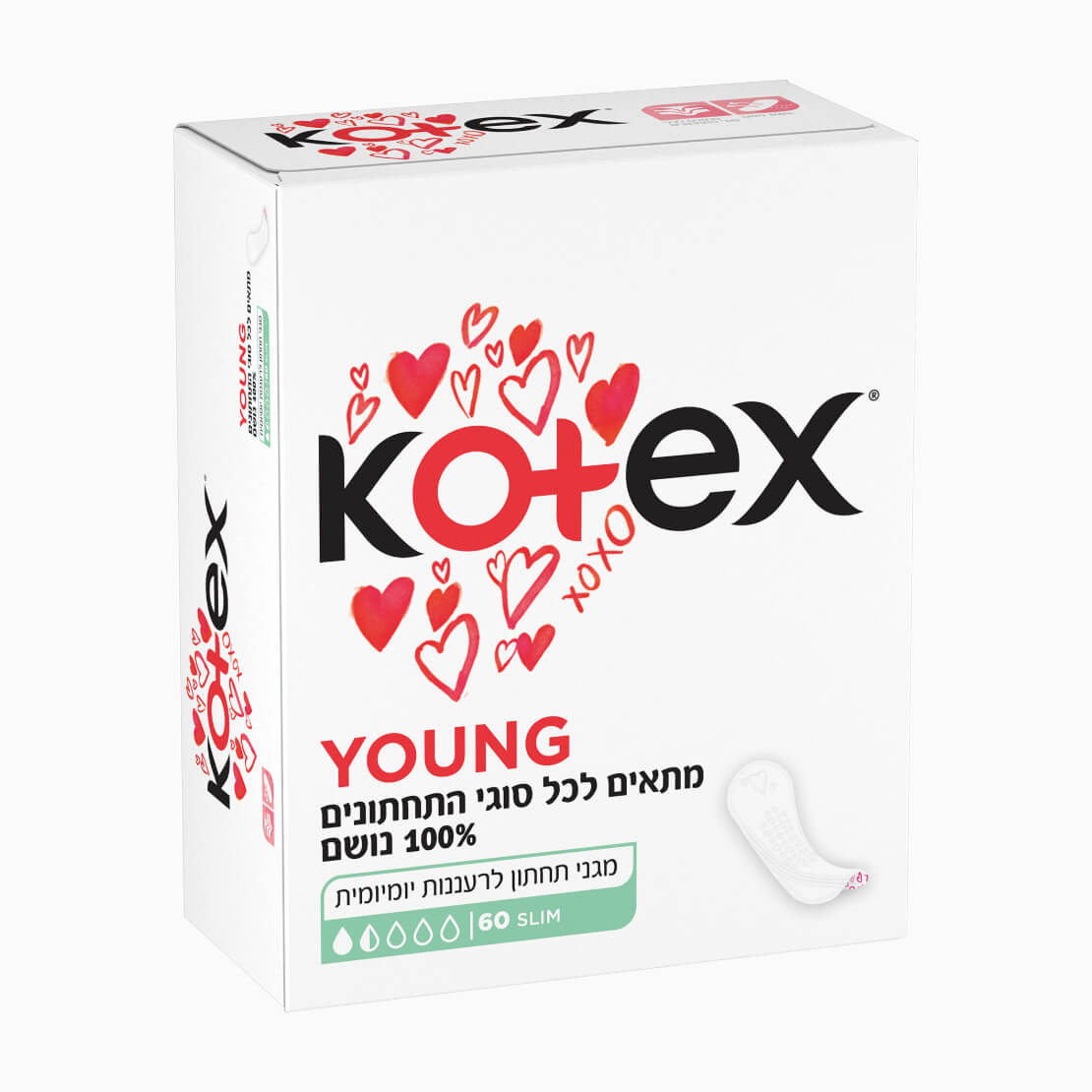 מגני תחתון יאנג קוטקס. 60 יח