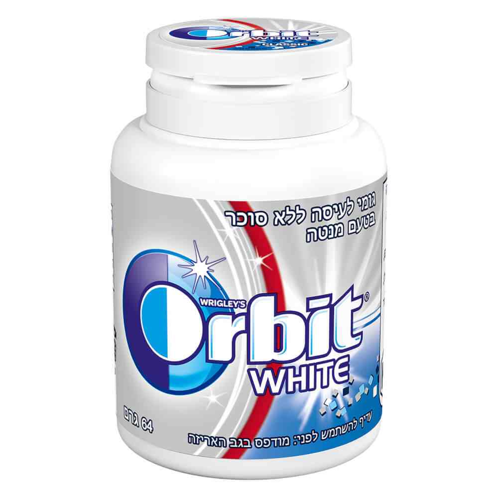 מסטיק אורביט וויט 64 גרם