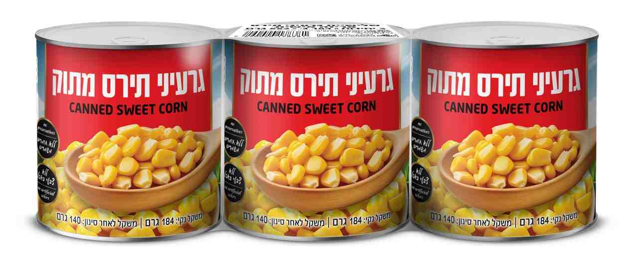 גרעיני תירס שלישייה  3x184 גרם