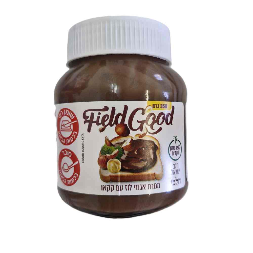 ממרח אגוזי לוז עם קקאו 350 גרם FIELD GOOD