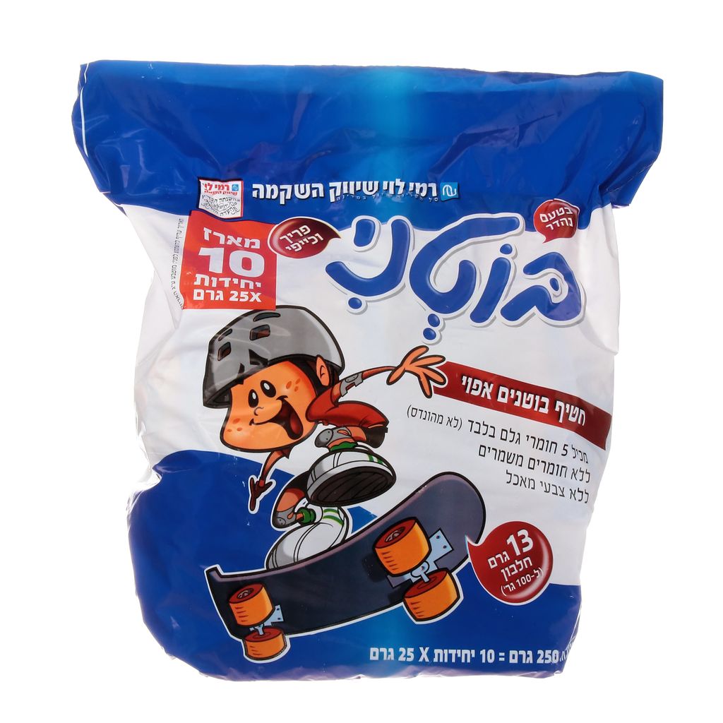חטיף בוטנים 10 שקיות של 25 גרם