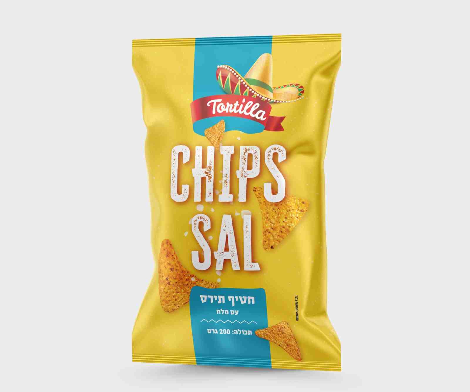 טורטילה חטיף תירס מלח 200 גרם