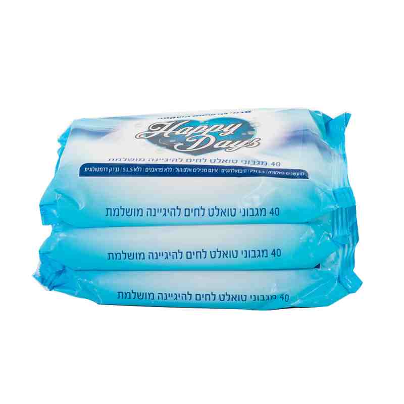 מגבוני טואלט האפי דיין 3x40