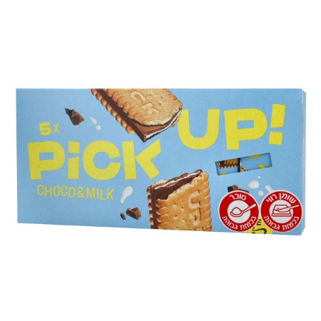 פיק אפ שוקולד חלב וביסקוויט פריך, חמישיה 5 * 28 גרם