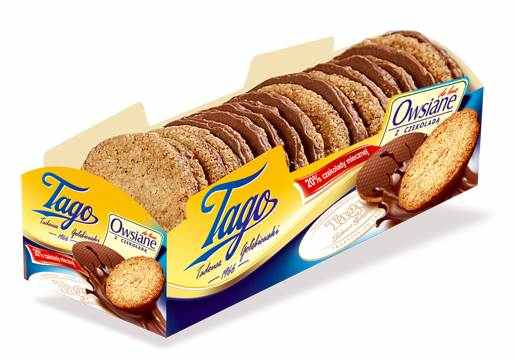 עוגיות שיבולת שועל מצופה שוקולד 210 גרם