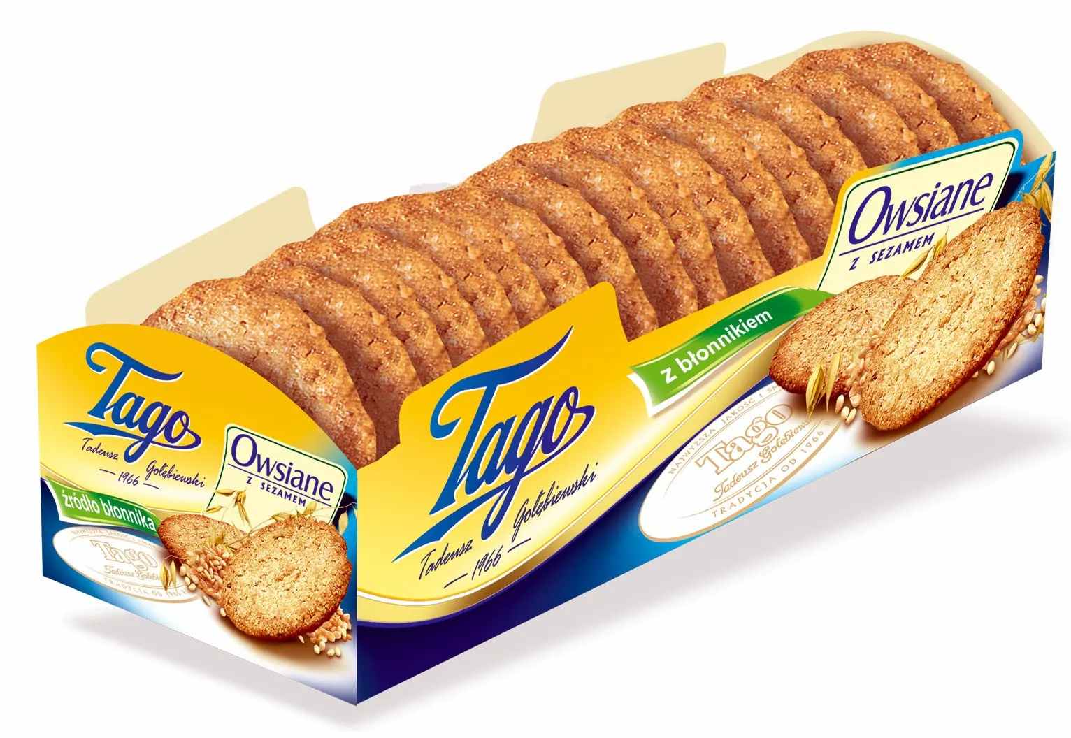 עוגיות שיבולת שועל עם שומשום 185 גרם