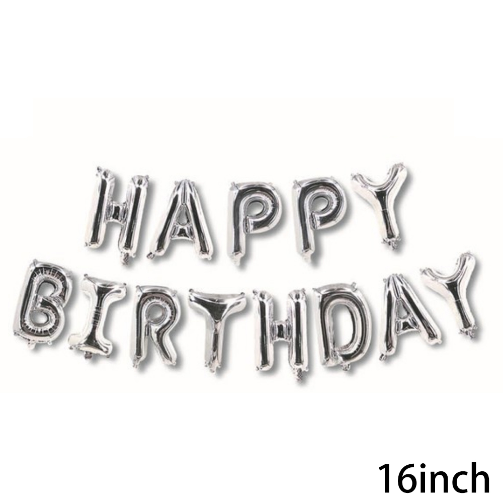 בלוני אותיות מוכספים לניפוח עצמי גודל "16 (10) 