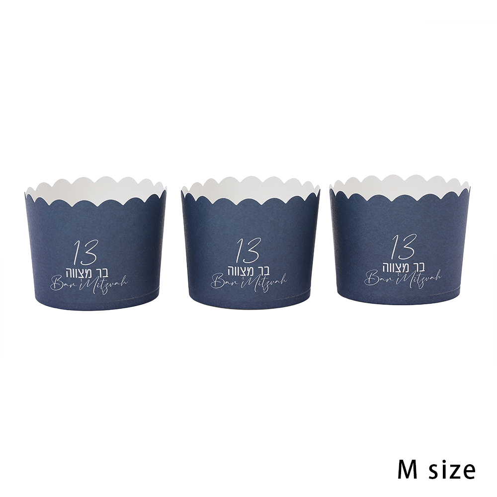 בר מצווה - קאפ' M רקע כחול א-40 יח' ( 24 יח' - 10% הנחה )